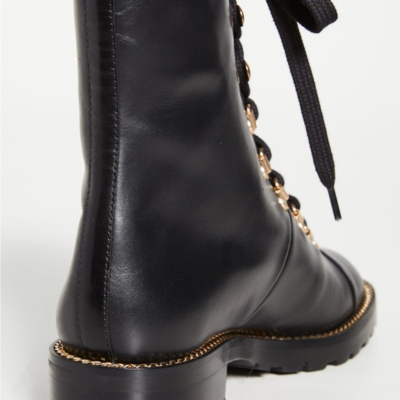 Stuart Weitzman Kolbie Chain Bootie Black Women’s Size 4.5 - Picture 4 of 17